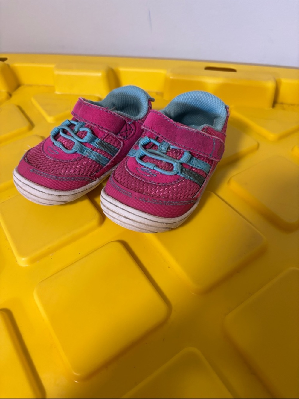 Stride Rite Pink and Blue Kids Sneakers